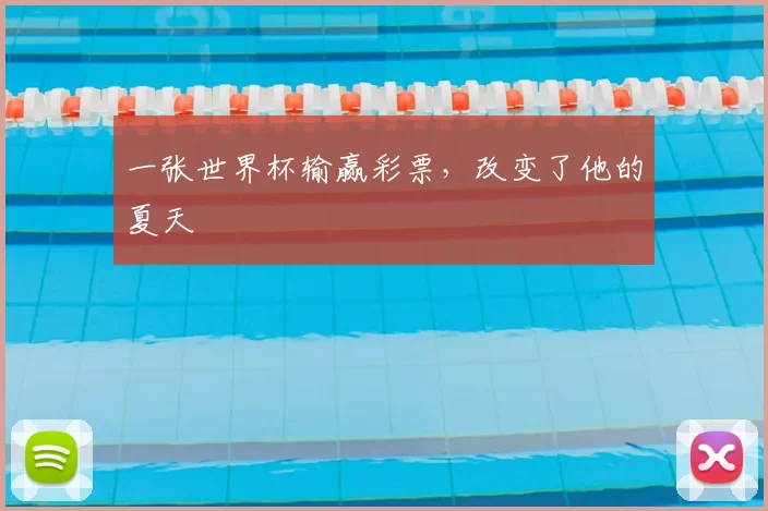 一张世界杯输赢彩票,改变了他的夏天